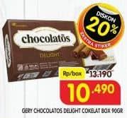 Promo Harga Chocolatos Delight Wafer Stick 90 gr - Superindo