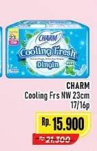 Promo Harga Charm Extra Comfort Cooling Fresh NonWing 23cm 16 pcs - Alfamart