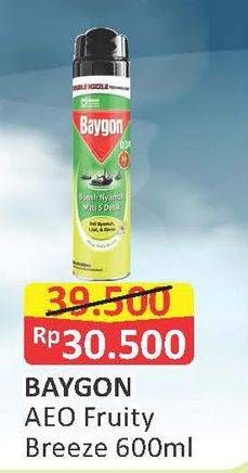 Promo Harga BAYGON Insektisida Spray Fruity Breeze 600 ml - Alfamart