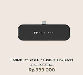 Promo Harga Feeltek Jet Glass 6 in 1 USB-C Hub  - iBox