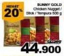 Promo Harga SUNNY GOLD Chicken Nugget/ Stick/ Tempura 500 gr - Giant