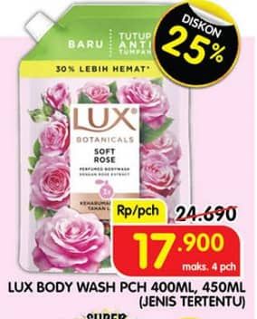 Promo Harga LUX Body Wash 400 ml - Superindo