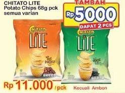Promo Harga CHITATO Lite Snack Potato Chips All Variants 68 gr - Indomaret