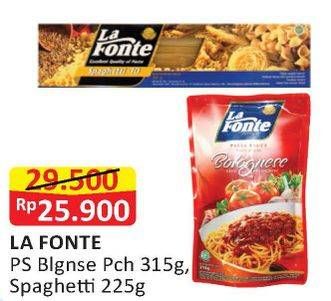 Promo Harga Saus Pasta Bolognese 315g / Spaghetti 225g  - Alfamart