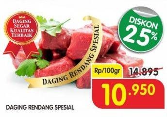 Promo Harga Daging Rendang Sapi Spesial per 100 gr - Superindo