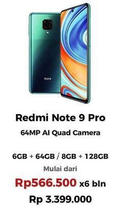 Promo Harga XIAOMI Redmi Note 9 Pro  - Erafone