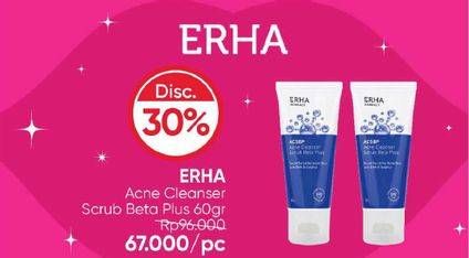 Promo Harga Erha Acne Cleanser Scrub Beta Plus 60 gr - Guardian