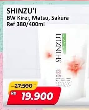 Promo Harga Shinzui Body Cleanser Kirei, Matsu, Sakura 380 ml - Alfamart