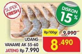 Promo Harga Udang Vanamae AK 55-60 per 100 gr - Superindo