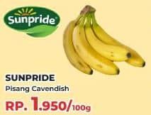 Promo Harga Sunpride Pisang Cavendish per 100 gr - Yogya