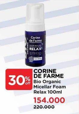 Promo Harga Corine De Farme Bio Organic Micellar Foam Relax 100 ml - Watsons