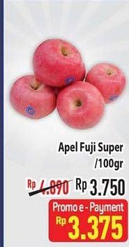 Promo Harga Apel Fuji Super per 100 gr - Hypermart