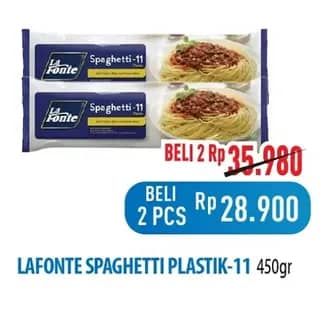 Promo Harga La Fonte Spaghetti 11 450 gr - Hypermart
