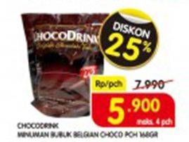 Promo Harga Choco Drink Belgian Chocolate Taste 168 gr - Superindo