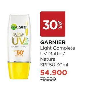 Promo Harga GARNIER Light Complete Super UV 30 ml - Watsons