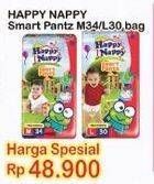 Promo Harga Happy Nappy Smart Pantz Diaper M34, L30 30 pcs - Indomaret