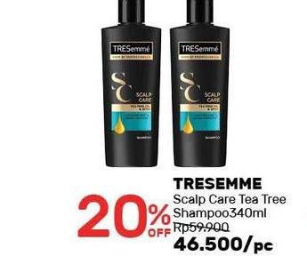 Promo Harga TRESEMME Shampoo Scalp Care Tea Tree Oil 340 ml - Guardian