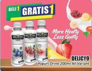 Promo Harga Delicyo Yogurt Drink All Variants 200 ml - Hari Hari