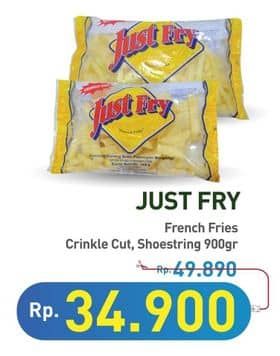 Promo Harga Just Fry French Fries Crinkle Cut, Shoestrings 900 gr - Hypermart