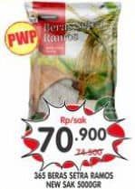 Promo Harga 365 Beras Setra Ramos 5000 gr - Superindo