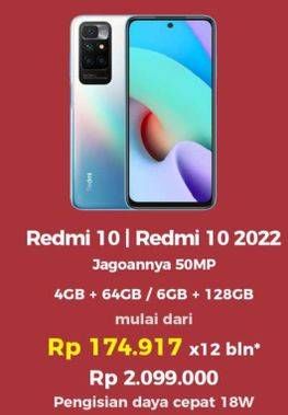 Promo Harga XIAOMI Redmi 10 / Redmi 10 2022  - Erafone