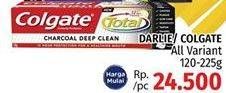 Promo Harga COLGATE Toothpaste Charcoal Deep Clean Gel 150 gr - LotteMart