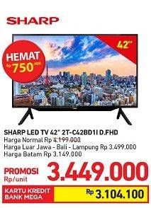 Promo Harga SHARP 2T-C42BD1i | LED TV 42"  - Carrefour
