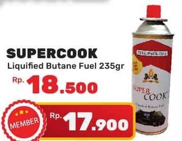 Promo Harga Super Cook Liquified Butane Fuel 235 gr - Yogya