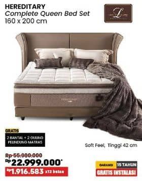 Promo Harga Lady Americana Hereditary Bed Set 160 X 200 Cm  - COURTS