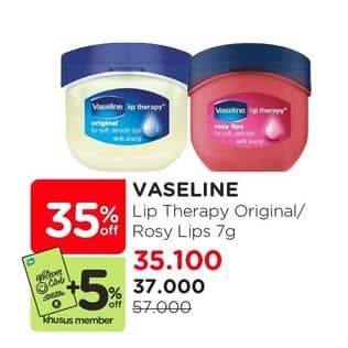 Promo Harga Vaseline Lip Therapy Rosy Lips, Original 7 gr - Watsons
