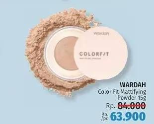 Promo Harga WARDAH Colorfit Mattifying Powder 15 gr - LotteMart