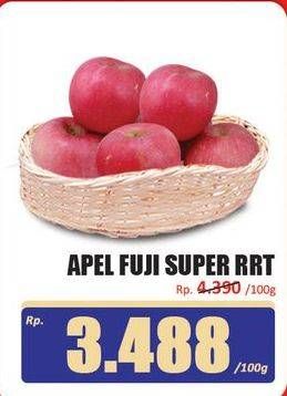 Promo Harga Apel Fuji Super RRT per 100 gr - Hari Hari