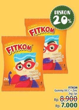 Promo Harga FITKOM Gummy Multivitamin Vit C Zinc 24 gr - LotteMart