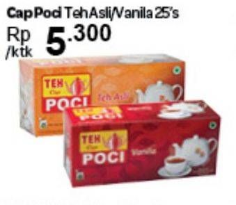 Promo Harga CAP POCI Teh Celup Asli, Vanila 25 pcs - Carrefour