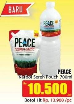 Promo Harga PEACE Karbol Sereh 700 ml - Hari Hari