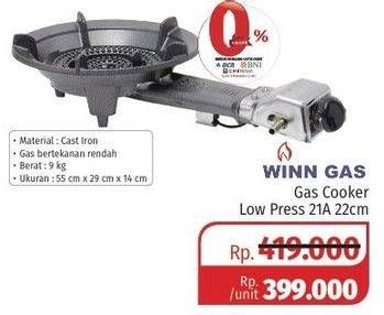 Promo Harga WINN GAS Kompor Gas 21 A  - Lotte Grosir