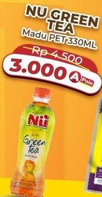Promo Harga NU Green Tea Honey 330 ml - Alfamart