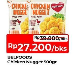 Promo Harga Belfoods Nugget Chicken Nugget 500 gr - TIP TOP