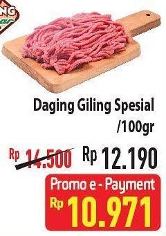 Promo Harga Daging Giling Sapi Spesial per 100 gr - Hypermart