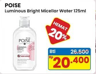 Promo Harga Poise Luminous Bright Micellar Water 125 ml - Indomaret