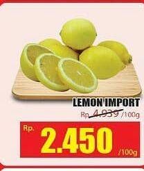 Promo Harga Lemon Import per 100 gr - Hari Hari