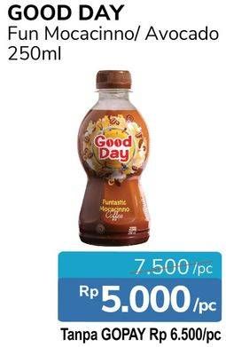 Promo Harga Good Day Coffee Drink Funtastic Mocacinno, Avocado Delight 250 ml - Alfamidi