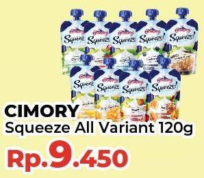 Promo Harga Cimory Squeeze Yogurt All Variants 120 gr - Yogya