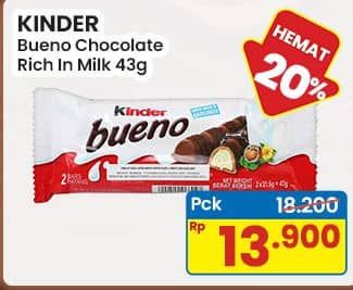 Promo Harga Kinder Joy Bueno Milk Hazelnut 43 gr - Indomaret