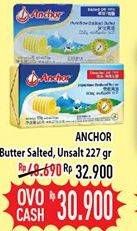 Promo Harga ANCHOR Butter Salted, Unsalted 227 gr - Hypermart