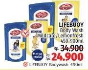 Promo Harga Lifebuoy Body Wash Mild Care, Lemon Fresh 450 ml - LotteMart