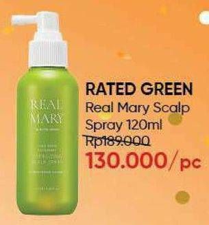 Promo Harga RATED GREEN Real Mary Energizing Scalp Spray 120 ml - Guardian