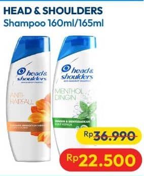 Promo Harga Head & Shoulders Shampoo 160 ml - Hypermart