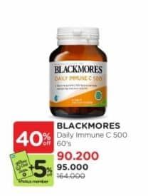 Promo Harga Blackmores Daily Immune C 500mg 60 pcs - Watsons