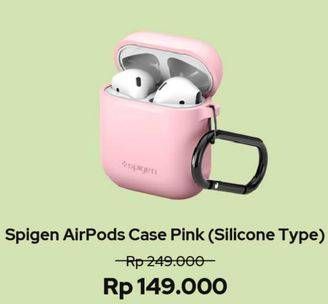 Promo Harga SPIGEN AirPods Case Silicone Pink  - iBox